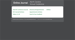 Desktop Screenshot of journal.nccumc.org