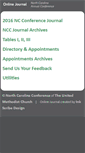 Mobile Screenshot of journal.nccumc.org