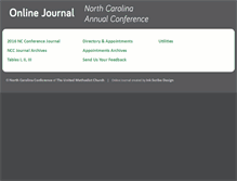 Tablet Screenshot of journal.nccumc.org